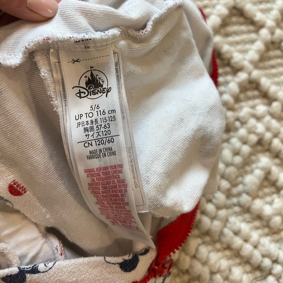 Disney Minnie Mouse romper with ears terry cloth size 5/6 - Picture 6 of 6